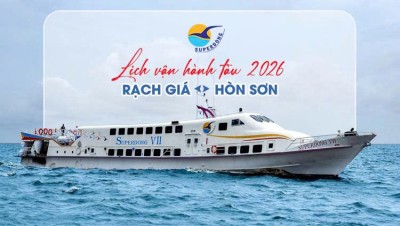 Lịch vận hành tàu Superdong Rạch Giá - Hòn Sơn 2026